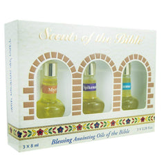 Blessing Set Anointing Oil of The Bible by Scents of the Bible 3 x 0.28 fl.oz