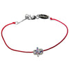 Image of Red String Kabbalah Lucky Bracelet with Hamsa Amulet Evil Eye Silver 925