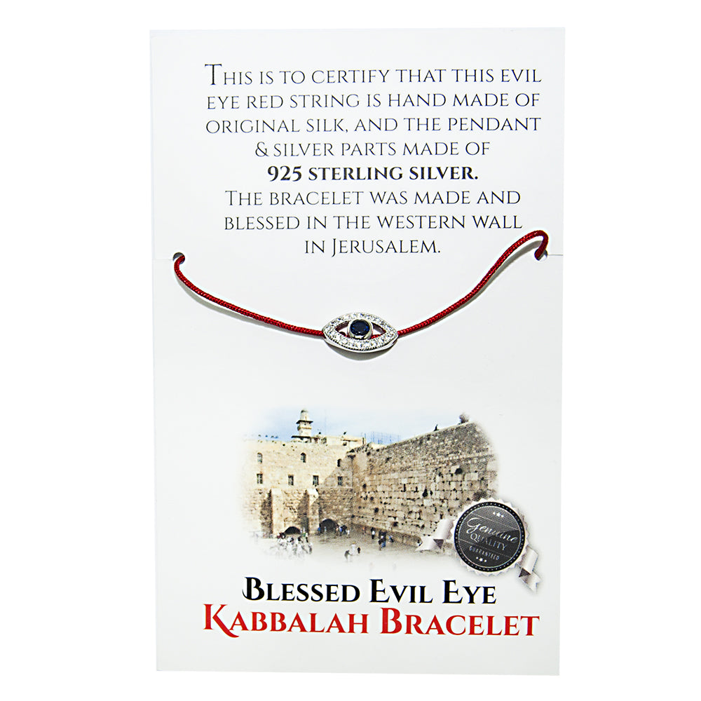 Red String Kabbalah Lucky Wrist Bracelet Amulet Evil Eye Silver 925