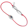 Image of Red String Kabbalah Lucky Wrist Bracelet Amulet Evil Eye Silver 925
