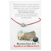 Image of Kabbalah Lucky Red String Bracelet w/ Hamsa Amulet Evil Eye Silver 925
