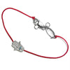 Image of Kabbalah Lucky Red String Bracelet w/ Hamsa Amulet Evil Eye Silver 925