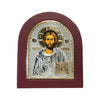 Image of Orthodox Icon Jesus Christ Pantocrator Byzantine Silver Plated