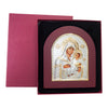 Image of Orthodox Icon Jerusalem Virgin Mary Silver Plated 925 13 x 11 cm