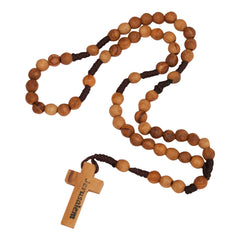 Olive Wood Beads Rosary From Bethlehem Holy Land Hand Made 13
