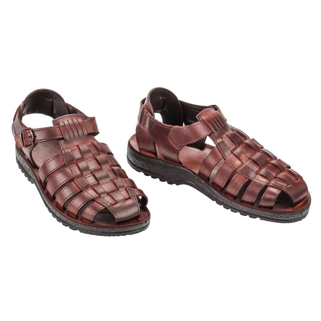 Handmade Natural Camel Leather Antique Sandals for Men Biblical Jerusalem 6-13 US