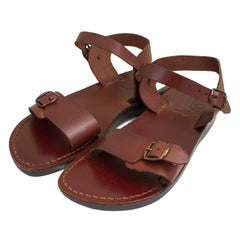 Handmade Natural Camel Genuine Leather Sandals for Men Biblical Jerusalem by Adida