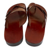 Image of Men's Sandals Natural Genuine Camel Leather Strap Flat from Holy Land