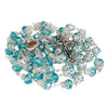 Image of Rosary Beads Light Blue Crystal w/Сrucifix & Holy Soil Jerusalem 23,5"