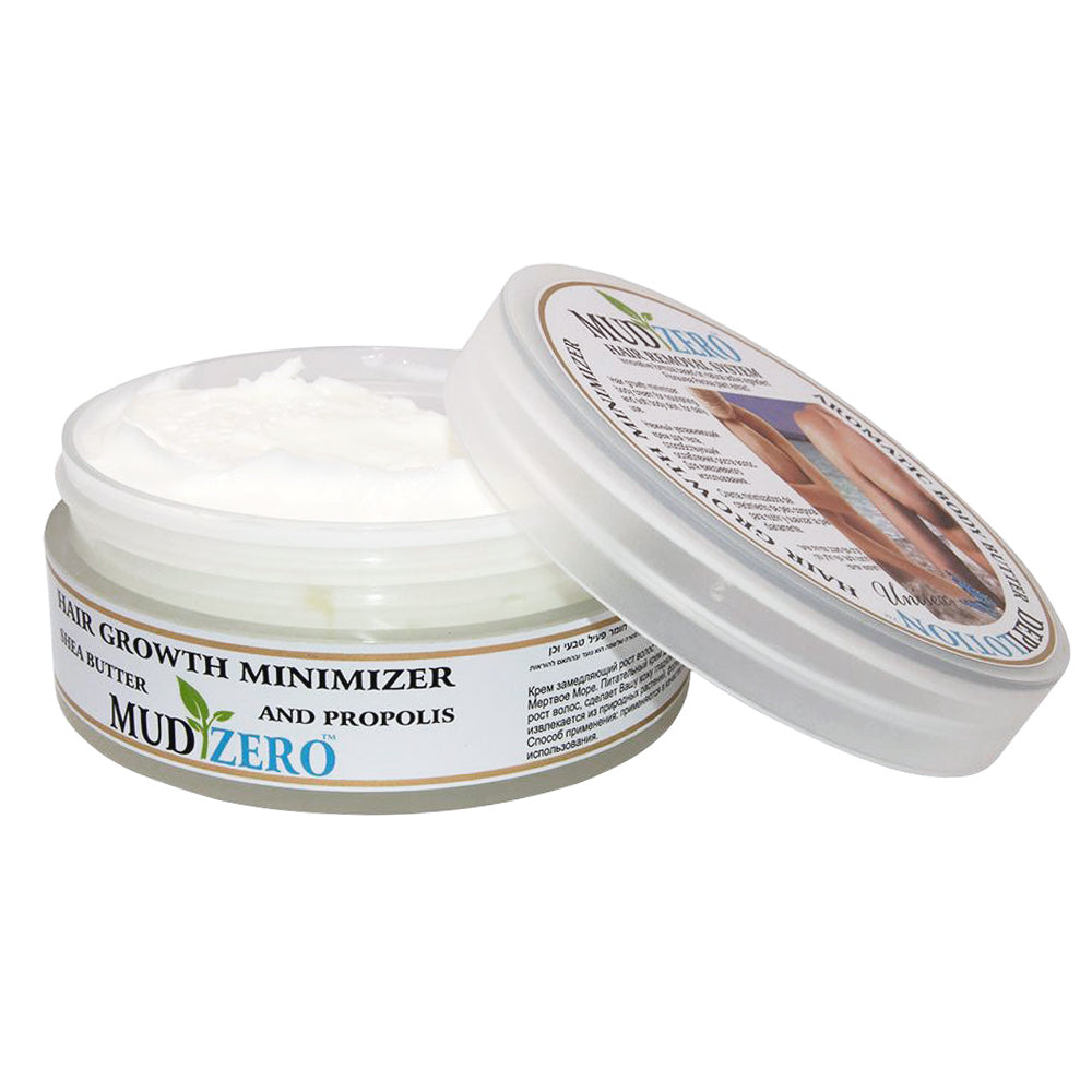 MudZero Hair Growth Minimizer Shea Butter Propolis Dead Sea Minerals Cosmetics 150 ml