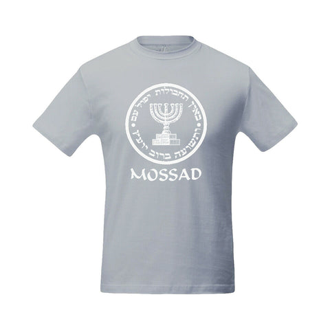 T-Shirt Israeli CIA Army Mossad Emblem Short Sleeved Men's Crew Neck 100%Cotton