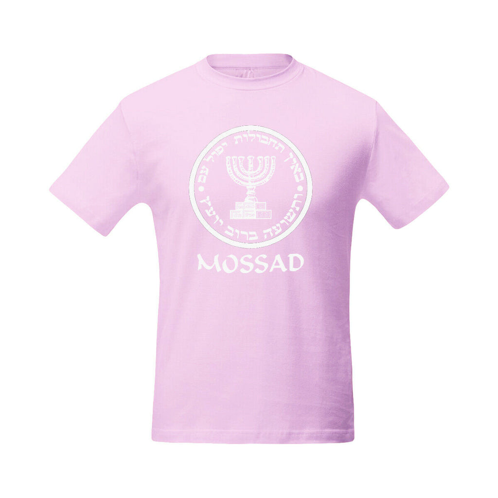 T-Shirt Israeli CIA Army Mossad Emblem Short Sleeved Men's Crew Neck 100%Cotton