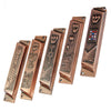 Image of Set of 5 Pcs Metal Cooper Grafted Mezuzah Cases Jewish Home Protection 3,9"