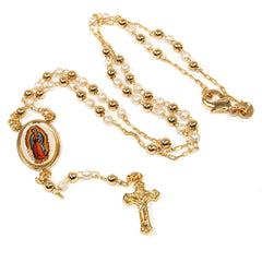 Pendant Rosary Beads Decorated Gold-plated Crucifixion Jerusalem Holy Land 12