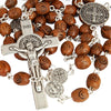Image of Rosary Prayer Beads Christian Order of St. Benedict Crucifix Necklace 21"
