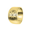 Image of King Solomon Kabbalah Ring Profusion Seal Pentacle Amulet Silver 925 (6-13 sizes)
