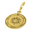 Image of Tranquility and Equilibrium Seal Pentacle King Solomon Pendant Carabin Silver 925 Ø 0,6"