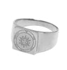 Image of Tranquility & Equilibrium Seal Signet Ring Pentacle King Solomon Silver 925 (6-13 sizes)