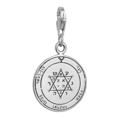 Tranquility and Equilibrium Seal Pentacle King Solomon Pendant Carabin Silver 925 Ø 0,6"