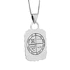 Image of Against Evil Eye Seal Pentacle King Solomon Wisdom Pendant Amulet Silver 925