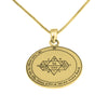 Image of Pendant Seal of King Solomon's Leader to Heaven Amulet Kabbalah Fifth Pentacle Jupiter Silver 925