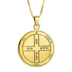 Safety Seal Pendant Amulet of King Solomon Six Pentacle of Jupiter Silver 925 Ø 0,09