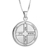 Image of Safety Seal Pendant Amulet of King Solomon Six Pentacle of Jupiter Silver 925 Ø 0,09"