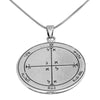 Image of Seal of Confidence Amulet Pendant of King Solomon Fourth Pentacle of Mars Silver 925 Ø 0,09"