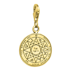 Guarding and Protection Seal Pentacle King Solomon Pendant Amulet Silver Ø 0,6