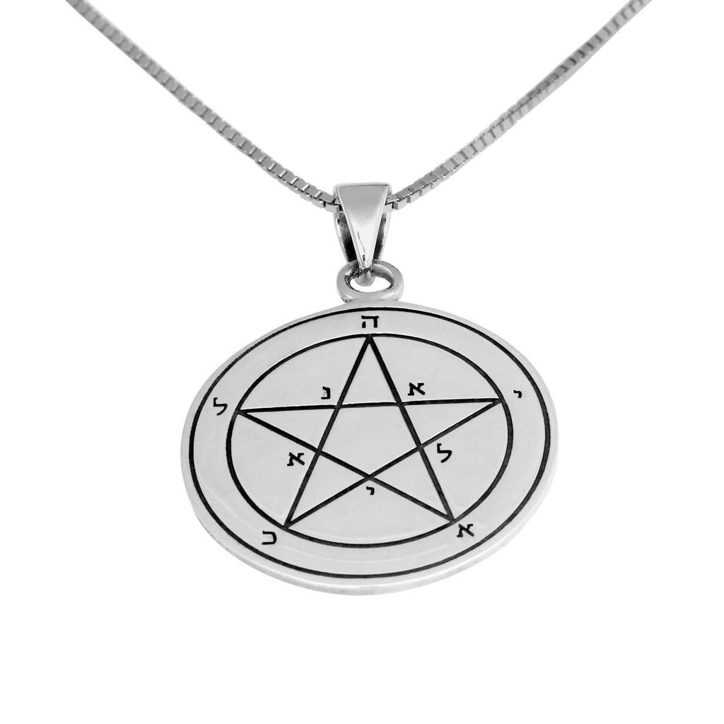 Fascination Seal Pendant Amulet The First Seal Mercury King Solomon Pentacle Silver 925