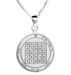 Livelihood Seal Pentacle King Solomon Wisdom Pendant Amulet Talisman Silver 925 - Holy Land Store