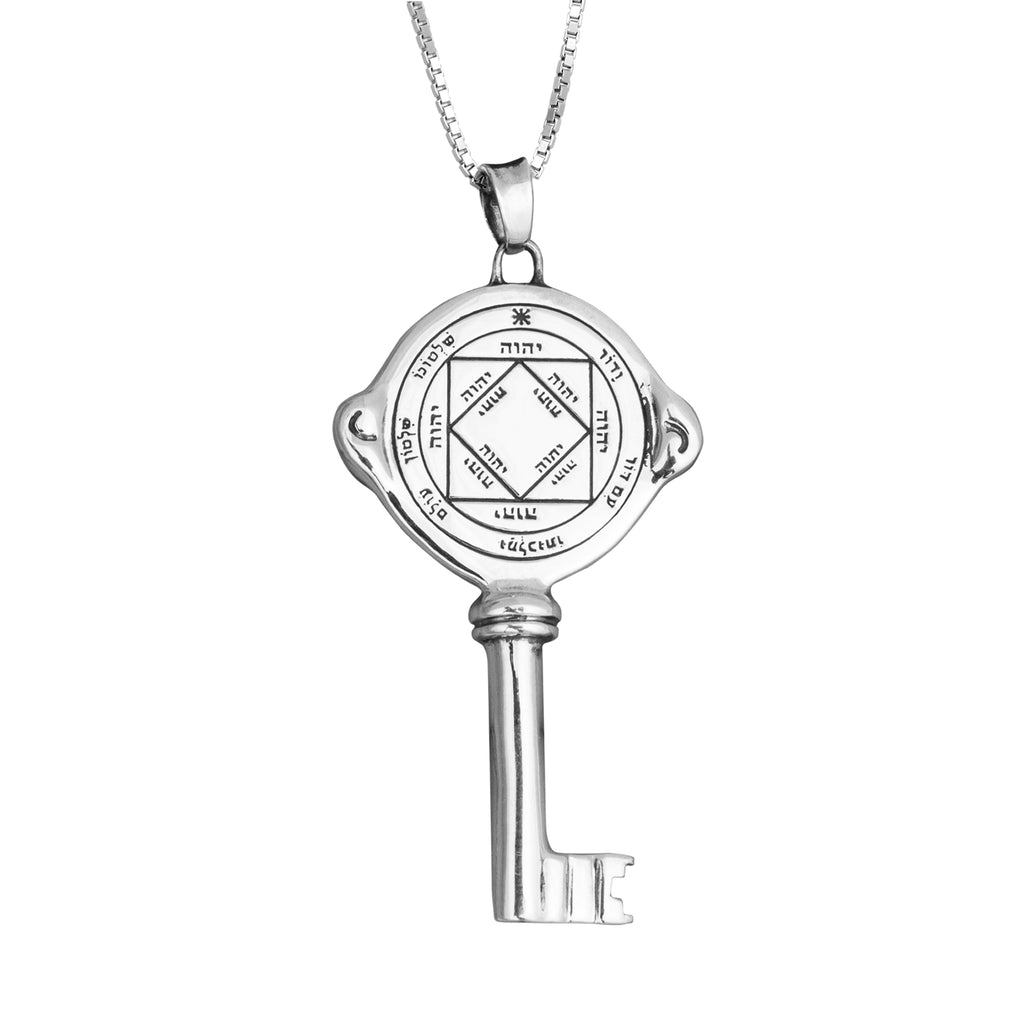 Kabbalah Pendant Victorious Seal Pentacle King Solomon Amulet Silver 925 - Holy Land Store