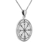 Image of Pendant Seal of Solomon for Insight Amulet Kabbalah Pentacle Silver 925 Ø 0,09"