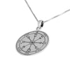 Image of Pendant Seal of Solomon for Insight Amulet Kabbalah Pentacle Silver 925 Ø 0,09"