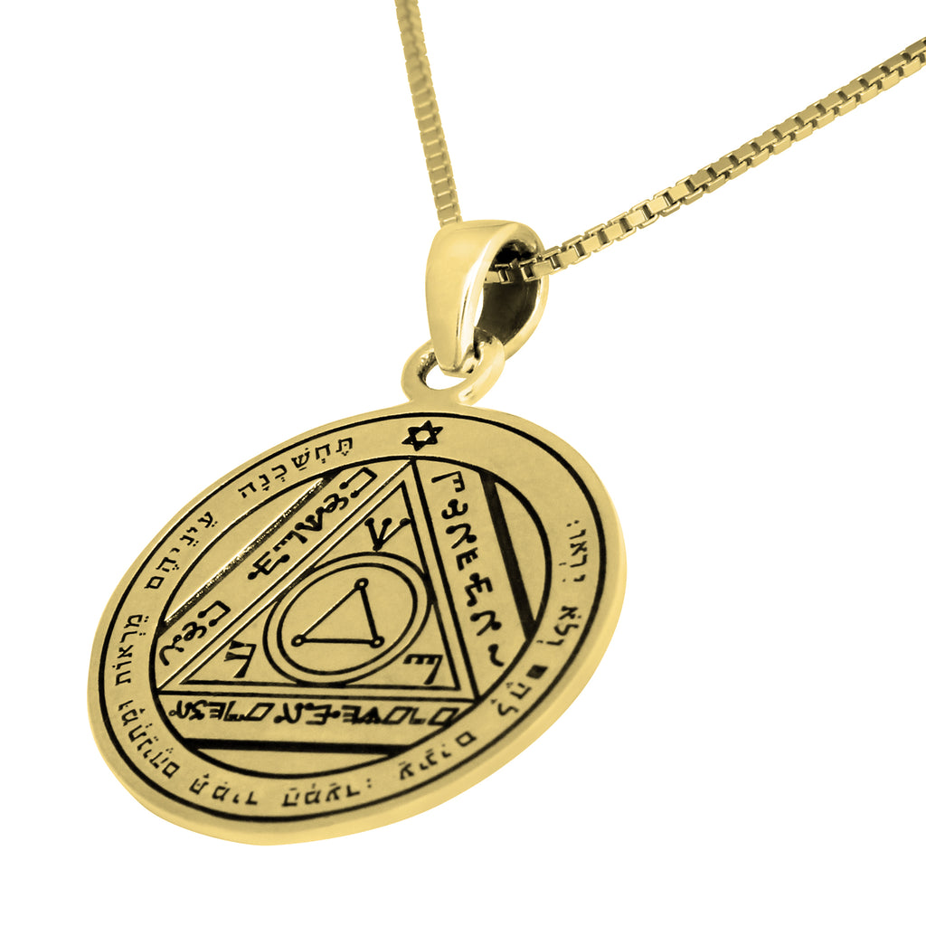 King Solomon Seal Pendant Amulet of Energy Concentration. The Sixth Seal of the Sun Silver 925