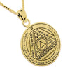 Image of King Solomon Seal Pendant Amulet of Energy Concentration. The Sixth Seal of the Sun Silver 925