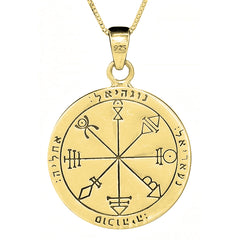 Social Harmony Seal Pentacle King Solomon Pendant Amulet Talisman Silver 925