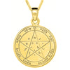 Image of Wishes Seal Pendant Kabbalah King Solomon Pentacle Amulet Talisman Silver 925