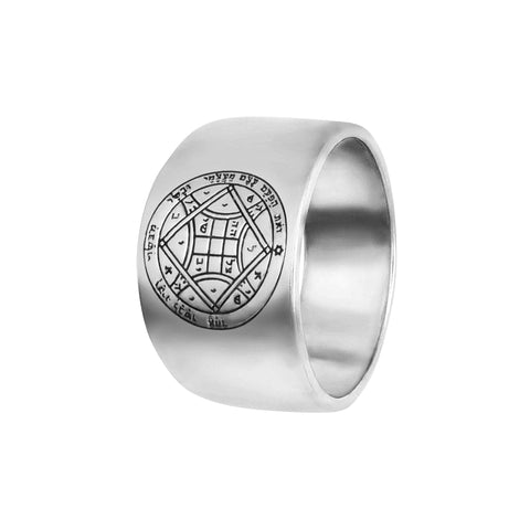Love Seal Kabbalah Pentacle King Solomon Ring Amulet Silver 925 (6-13 sizes)