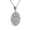 Image of King Solomon Seal of Love Fouth Seal of Venus Pendant Amulet Talisman Silver 925