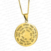 Image of Pendant Kabbalah Amulet Mind Gain of King Solomon Pentacle Sterling Silver Ø1"
