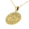 Image of Pendant Seal The Great Key of Solomon Amulet Kabbalah Pentacle Silver 925