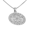 Image of Pendant Seal The Great Key of Solomon Amulet Kabbalah Pentacle Silver 925