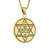 Image of The Star of David Amulet Kabbalah Pendant Magen David by King Solomon, Silver 925
