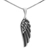 Image of Pendant Amulet of Kabbalah Medallion Angel Wings Silver 925 Kabbalah Jewelry