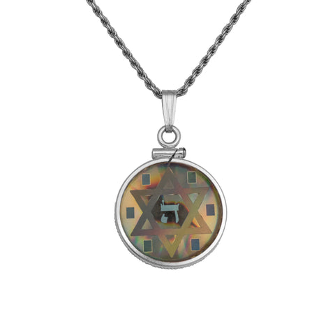 Pendant Amulet Silver 925 Jewelry Kabbalah Medallion Tikkun Haklali Psalms