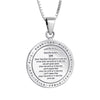 Image of Amulet of Redemption Double Sided Kabbalah Pendant from Sterling Silver 925