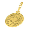 Image of Kabbalah Pendante Victorious Seal Pentacle King Solomon Amulet Silver 925 Ø 0.6"
