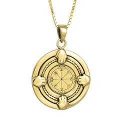 Kabbalah Pendant Profusion Seal First Pentacle of Jupiter King Solomon Amulet silver 925 Ø 0,90
