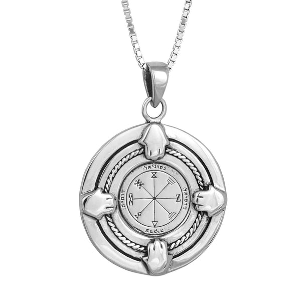 Kabbalah Pendant Profusion Seal King Solomon Amulet Silver 925 Ø 0,90
